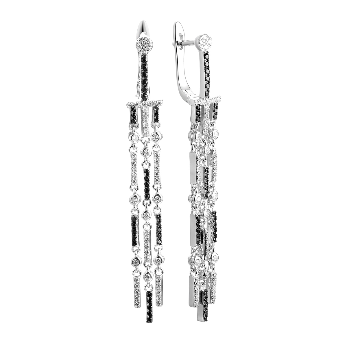 Серьги Black&white