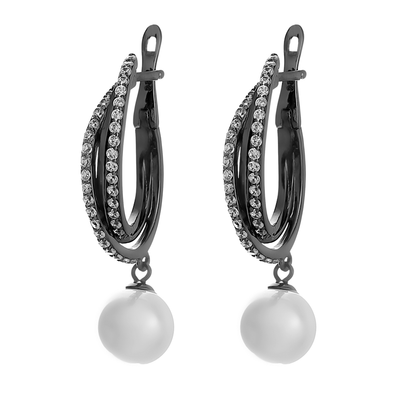 Серьги Black&white