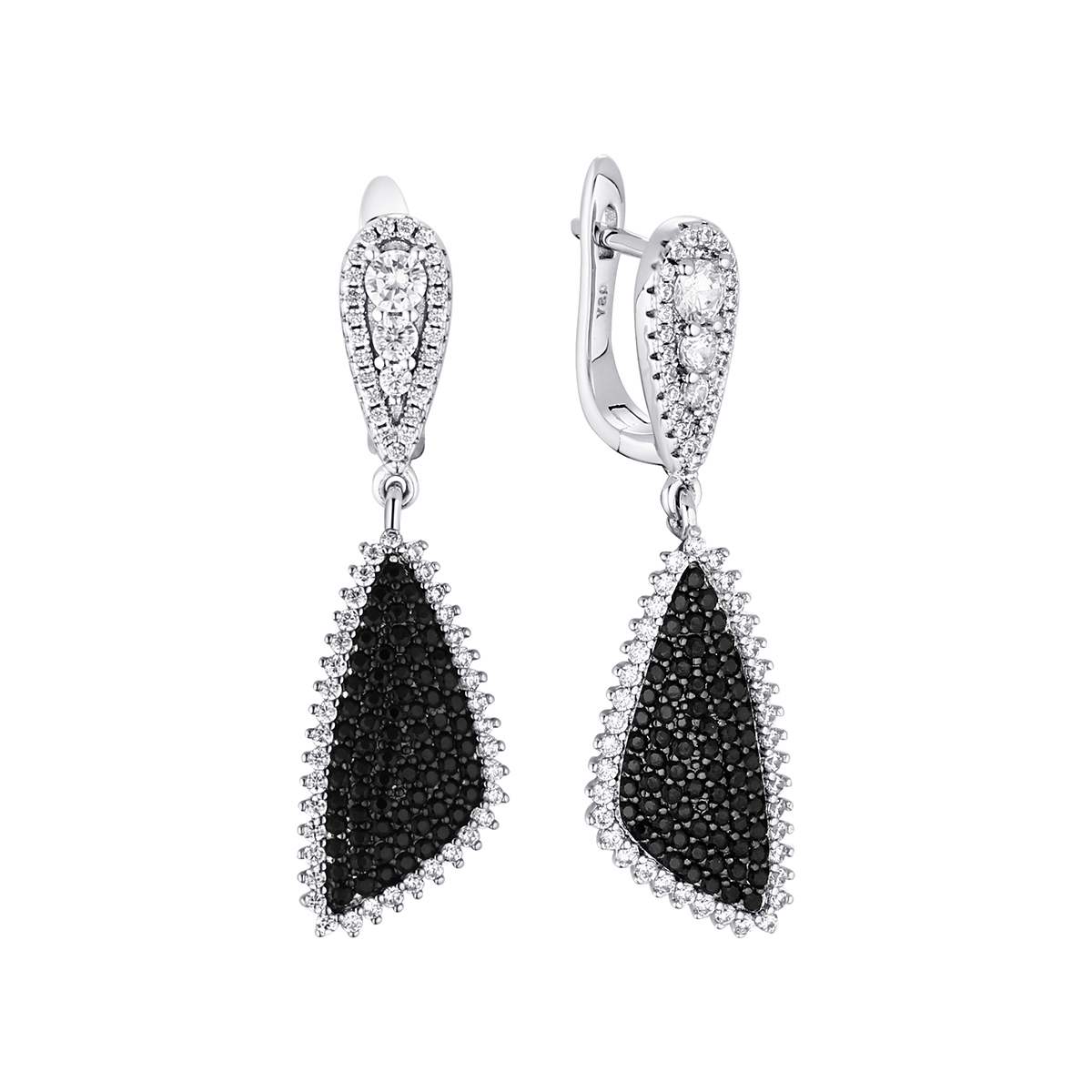 Серьги Black&white